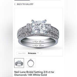 💍 Neil lane Bridal set in White gold 💐